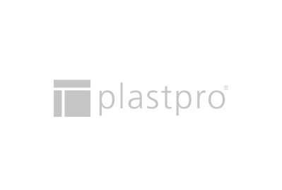 logo for plastpro in grey