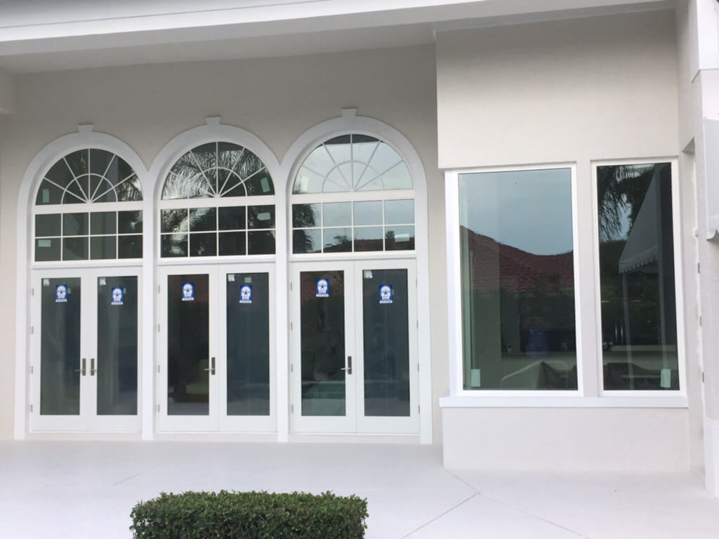French Doors custom glass in South Florida