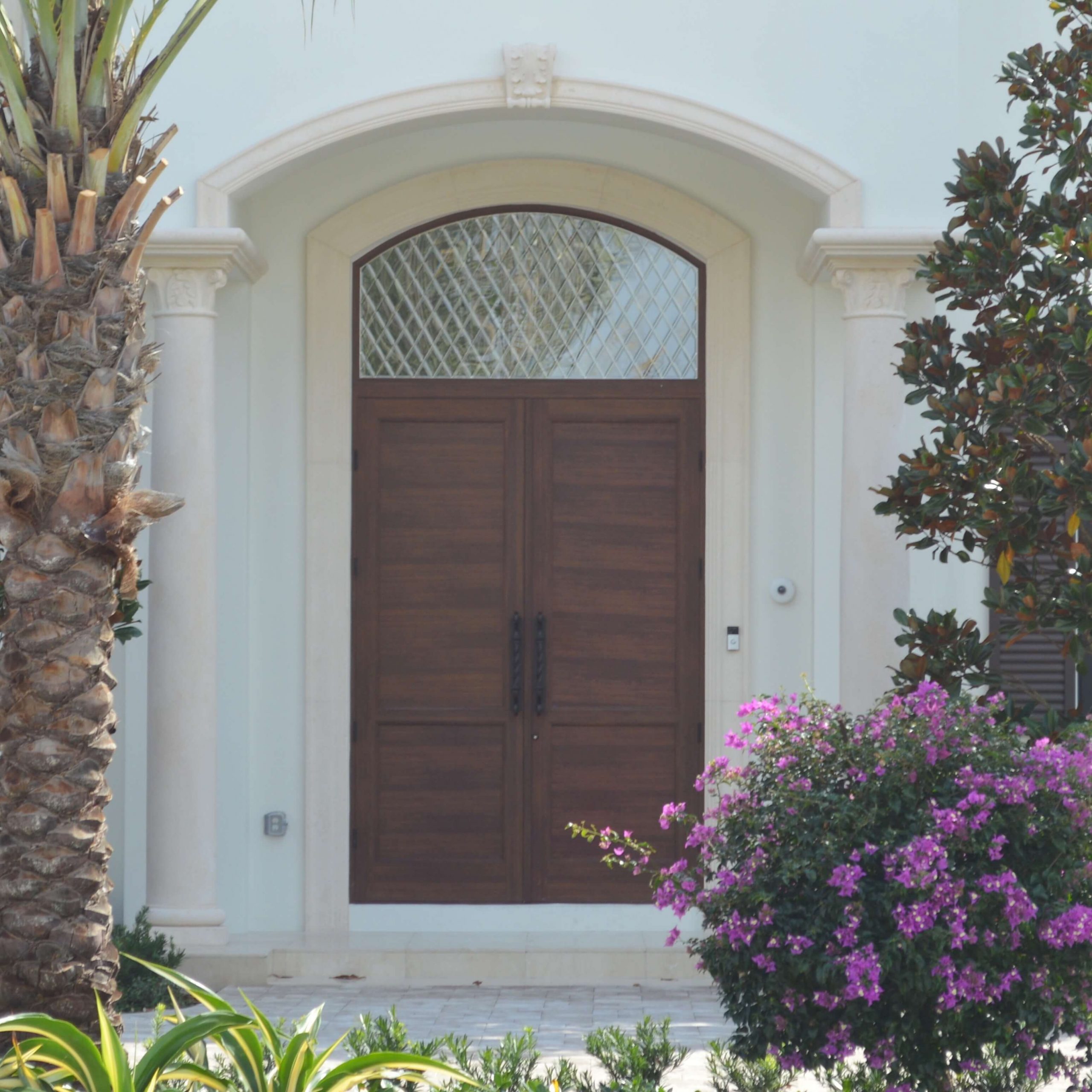 Front-Entry Doors custom glass in South Florida
