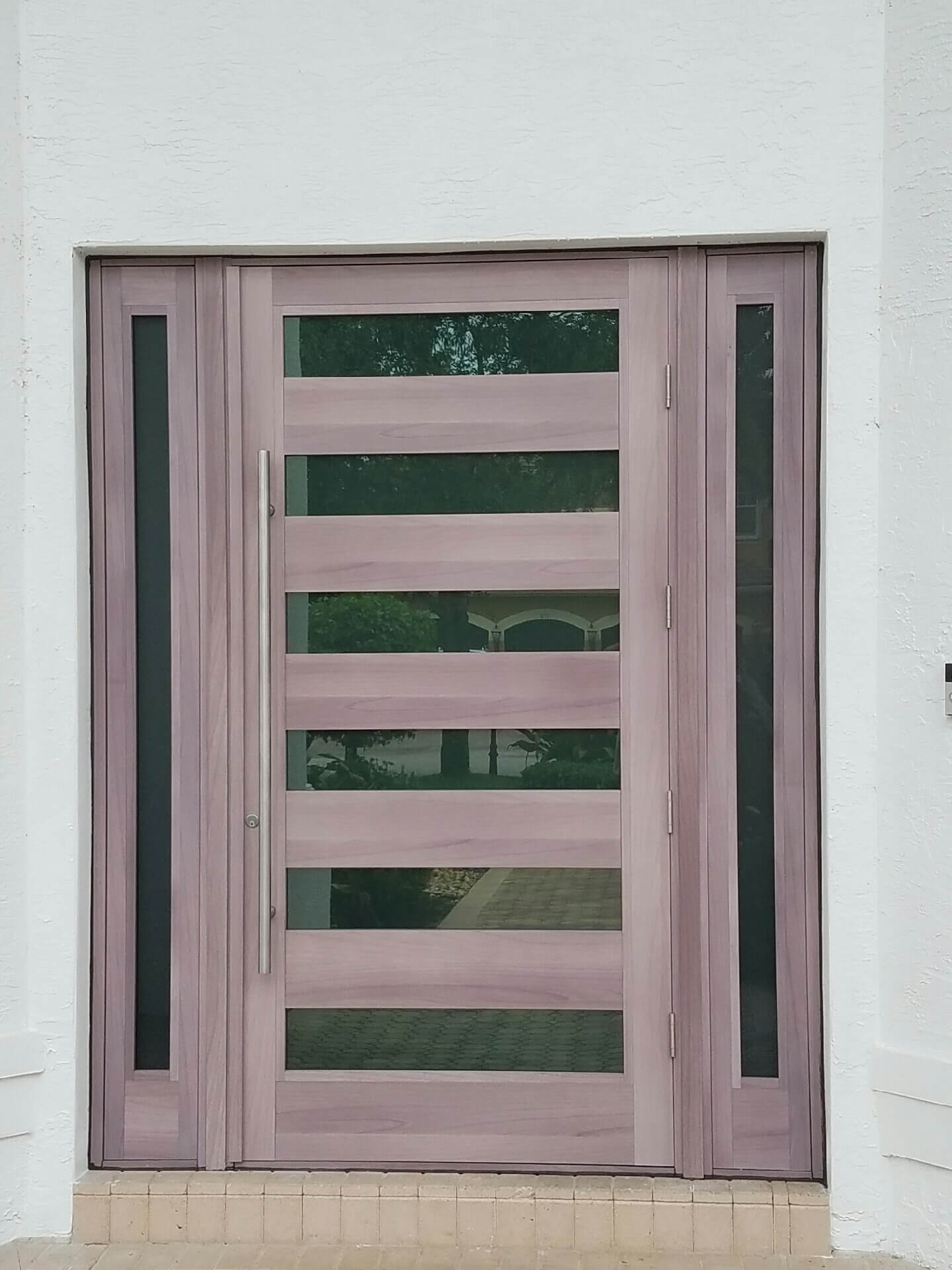 Front-Entry Doors custom glass in South Florida